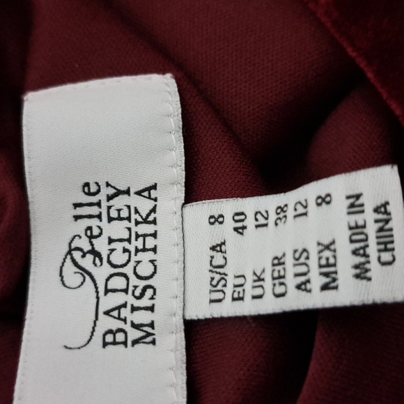 Belle Badgley MischkaJade Velvet Halter Neck Dress - Picture 8 of 8